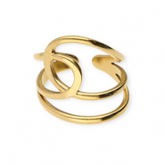 Stainless Steel - Rostfrei Stahl Ringe Gold