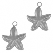 Anh&auml;nger aus Stainless Steel - Rostfreiem Starfish Silver