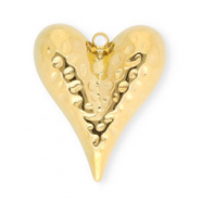 Anh&auml;nger aus Stainless Steel - Rostfreiem Stahl Heart Gold