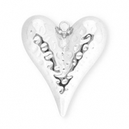 Anh&auml;nger aus Stainless Steel - Rostfreiem Stahl Heart Silver