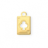 Anh&auml;nger aus Stainless Steel - Rostfreiem Stahl Playcard Gold