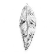 Anh&auml;nger aus Stainless Steel - Rostfreiem Stahl Leaf Silver