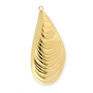 Anh&auml;nger aus Stainless Steel - Rostfreiem Stahl Mussel Gold