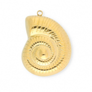 Anh&auml;nger aus Stainless Steel - Rostfreiem Stahl Shell Gold