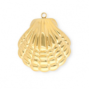 Anh&auml;nger aus Stainless Steel - Rostfreiem Stahl Shell Gold