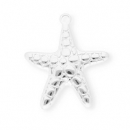Anh&auml;nger aus Stainless Steel - Rostfreiem Stahl Starfish Silver