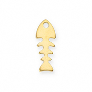 Anh&auml;nger aus Stainless Steel - Rostfreiem Stahl Fishbone Gold