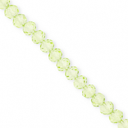 Facetten Top Glas Perlen 6x5&nbsp;mm Rondellen Light green