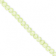 Facetten Top Glas Perlen 4x3&nbsp;mm Rondellen Light green