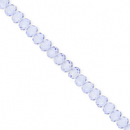 Facetten Top Glas Perlen 4x3&nbsp;mm Rondellen Blue
