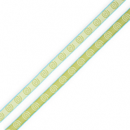 BY31&reg; Schmucktextband Spiral Green-turquoise blue