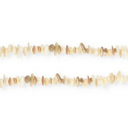 Perle Muschel Chipstone Natural white-beige brown