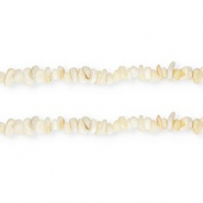 Perle Muschel Chipstone Natural white