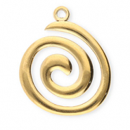 Anh&auml;nger aus Stainless Steel - Rostfreiem Stahl Spiral Gold