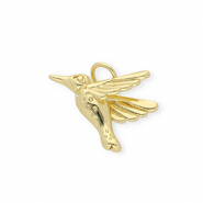 TQ Metall Brass Anh&auml;nger Hummingbird Gold
