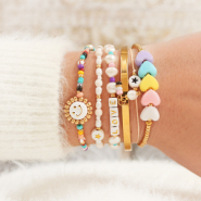 Inspirationsets Machen Sie Armbänder mit Acryl Buchstabenperlen und Süsswasserperlen