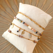 Inspirationsets So kreieren Sie stilvolle Armbänder und Ohrringe mit Tube Natursteinperlen.