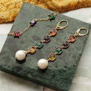 Inspirationsets Schmuckdesigns mit Anhängern und Zwischenstücken aus Kristallglas