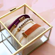 Inspirationsets Gestalten Sie die schönsten Armbänder mit Bandklemmen