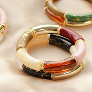 Inspirationsets Schmucksets mit Tube-Perlen aus Acryl gestalten