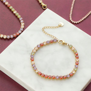 Inspirationsets Styling-Ideen zu Edelstahl-Ketten und Armbändern mit Zirkonias