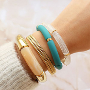 Inspirationsets So gestalten Sie trendige Armbänder mit Acrylperlen Tube