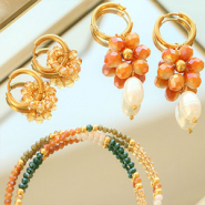 Inspirationsets Schmuck mit facettierten Disc-Perlen herstellen