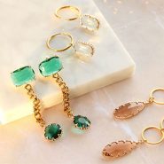 Inspirationsets So entwerfen Sie Ohrringe mit Anhängern aus Kristallglas