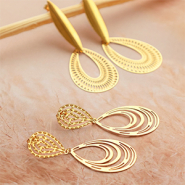 Inspirationsets Ohrringen mit Anhängern und Zwischenstücken aus Edelstahl kreieren