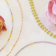 Inspirationsets Minimalistische Schmuckdesigns mit Miyuki 15/0 Delicas 