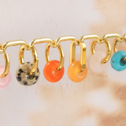 Inspirationsets Trendige Schmuckinspiration mit Rondell Natursteinperlen 