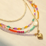 Inspirationsets Sommerschmuck mit Facetten top Glas perlen Bicone gestalten