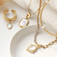 Inspirationsets Perlmuttanhänger für stilvolle Schmuckdesign