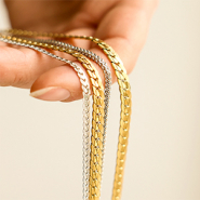 Neues Neue Edelstahl-Ketten und Armbänder