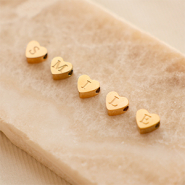 Inspirationsets Kreative Schmuckdesigns mit gravierten Edelstahl-Herzperlen 