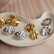 Inspirationsets Trendige Edelstahl-Ohrringen, die inspirieren