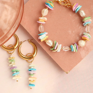 Inspirationsets Sommerlicher Schmuck: Inspirationen mit Perlmuttperlen
