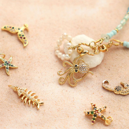 Inspirationsets Mit TQ-Messing-Anhaengern Schmuck im Sea-Life-Styl fertigen 