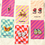 Inspirationsets Inspirationszeit mit  Broschen, Pins und Schmuckkarten