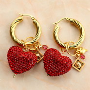 Inspirationsets Mix und Match mit glitzernde Bohemian-Perlen und Anhängern