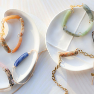 Inspirationsets Einzigartige Schmuckstücke mit Naturstein-Zwischenstücken