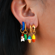 Inspirationsets Stilvoller Schmuck mit emaillierten Metallanhängern 