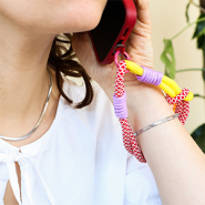 Inspirationsets Mix & Match Segeltau-Handykette mit Befestigung