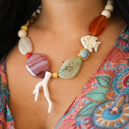 Inspirationsets Ausdrucksstarke Natursteinperlen für charaktervolle Schmuckdesigns