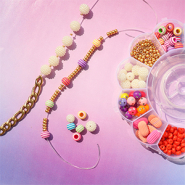 Inspirationsets Farbenfroher Armschmuck mit Acrylperlen