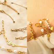 Neues 18-07-2025 Edelstahlarmbänder und Anlegehilfe