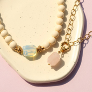 Inspirationsets Charaktervolle Schmuckkollektion entstehen mit Naturstein-Perlen und Anhängern