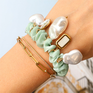 Inspirationsets Schmuckdesigns mit Imitationsperlen im edlen Süßwasser-Look