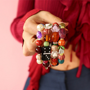 Inspirationsets Mix & Match mit funky Glas- und Keramikperlen