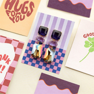 Neues 05-11-2025 Just in! Kristallglas-Ohrringe